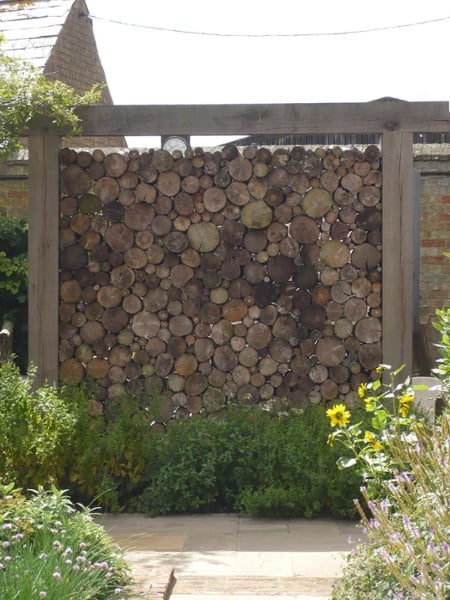 Log wall
